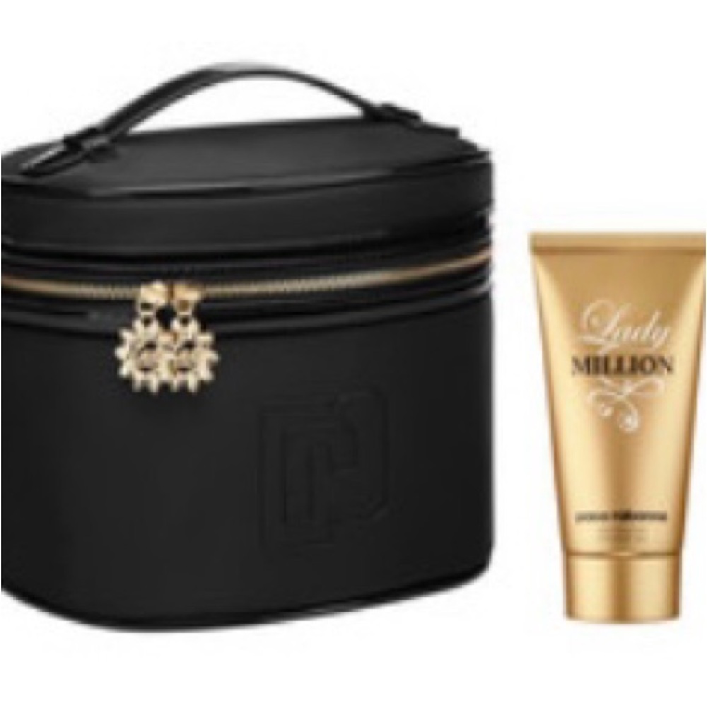 paco rabanne 1 million shower gel with travel case
